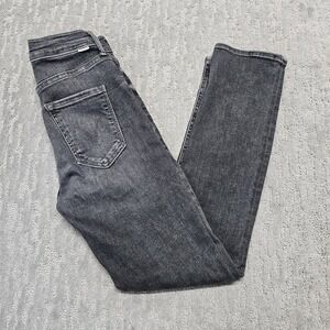 Mother The‎ Mid Rise Dazzler Ankle Jeans The Night Is Watching Black Fade Sz 25